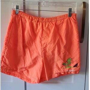 OP Swim Trunks Mens M Neon Orange Vtg Board Shorts Y2K Surf Skater Made in USA
